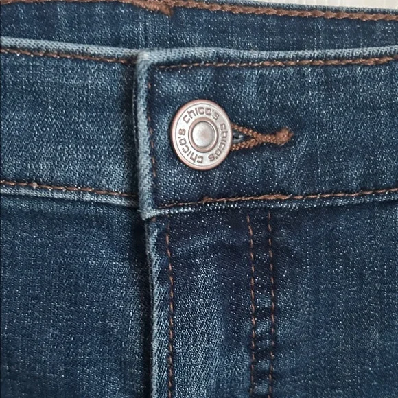 Chico's So Slimming Anke Jeans with Frayed Hem - Picture 2 of 7